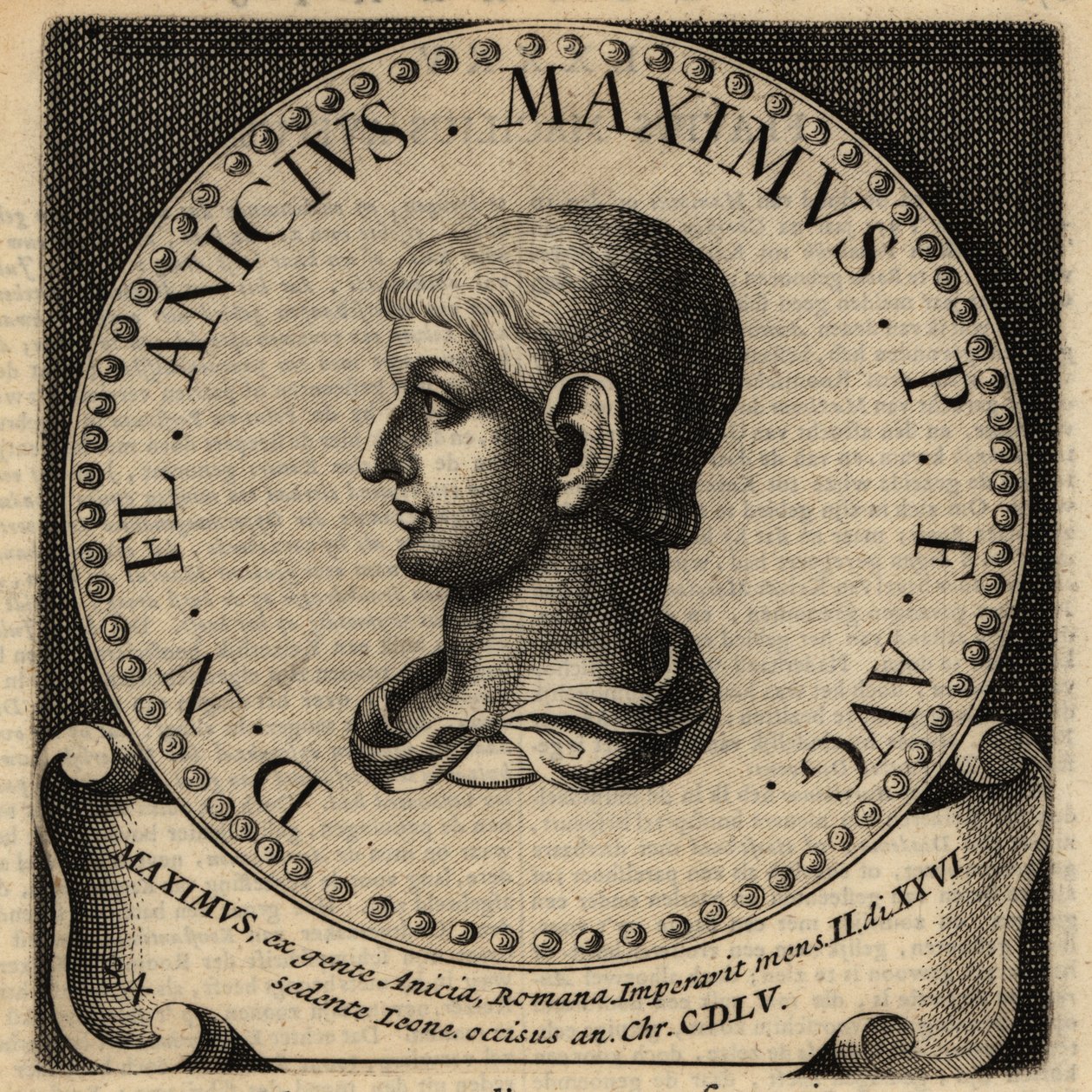 Portret van Romeinse keizer Maximus door Netherlandish School