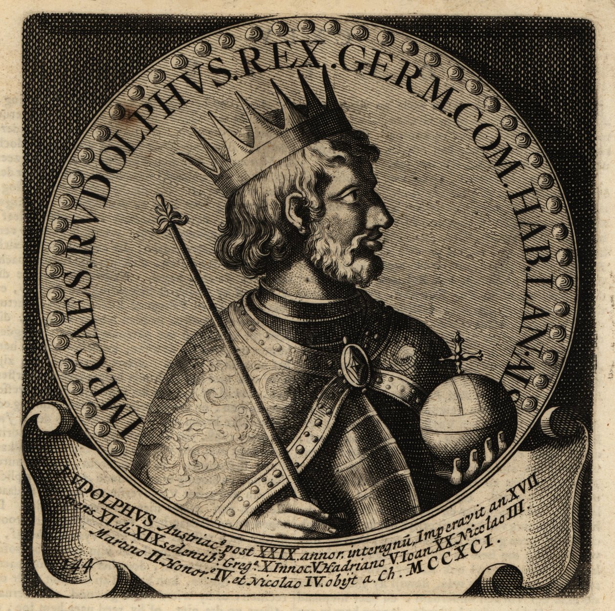 Rudolf I, koning van Duitsland door Netherlandish School