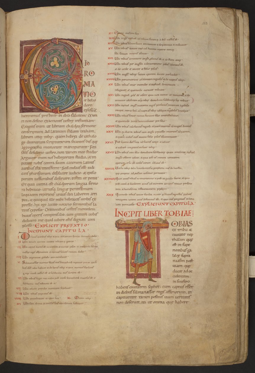 De Stavelot Bijbel, Add MS 28107, f.102r door Netherlandish School