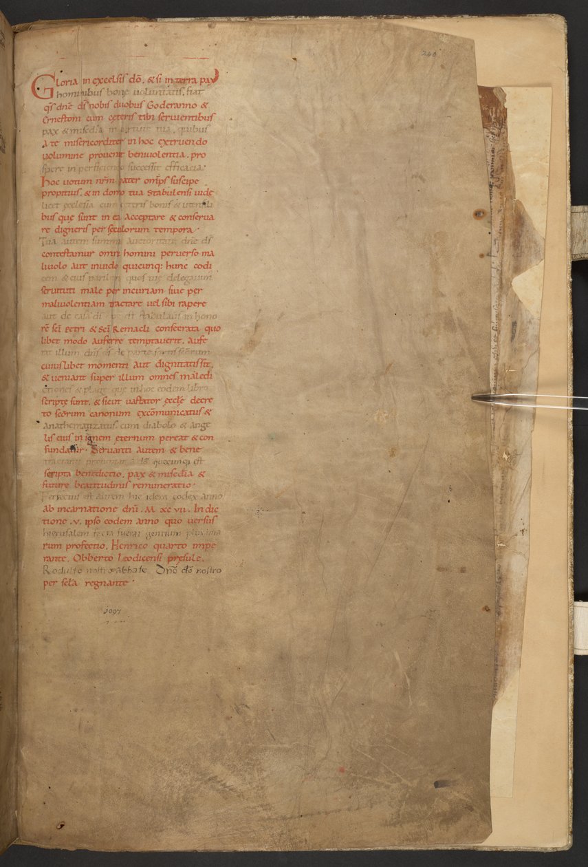 De Stavelot Bijbel, Add MS 28107, f.240r door Netherlandish School