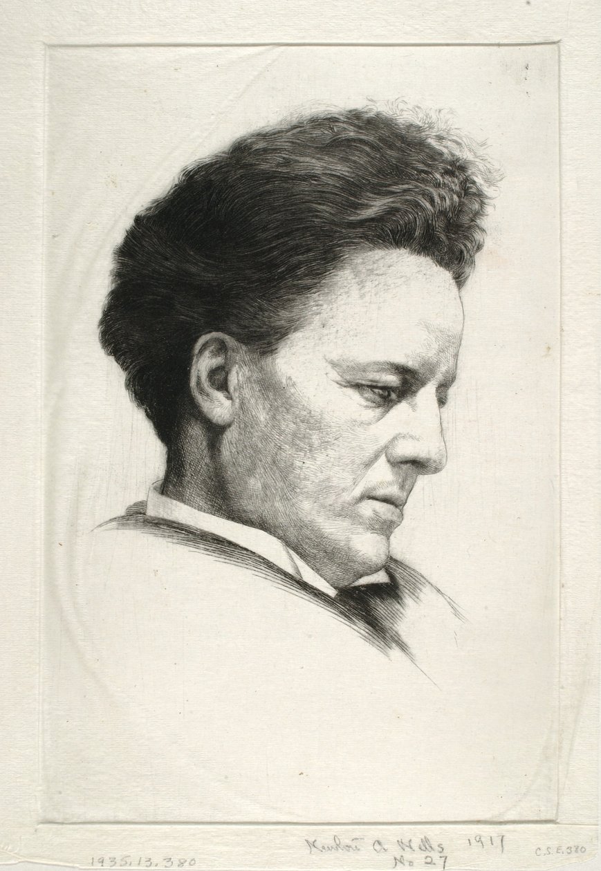 Een man door Newton A. Wells