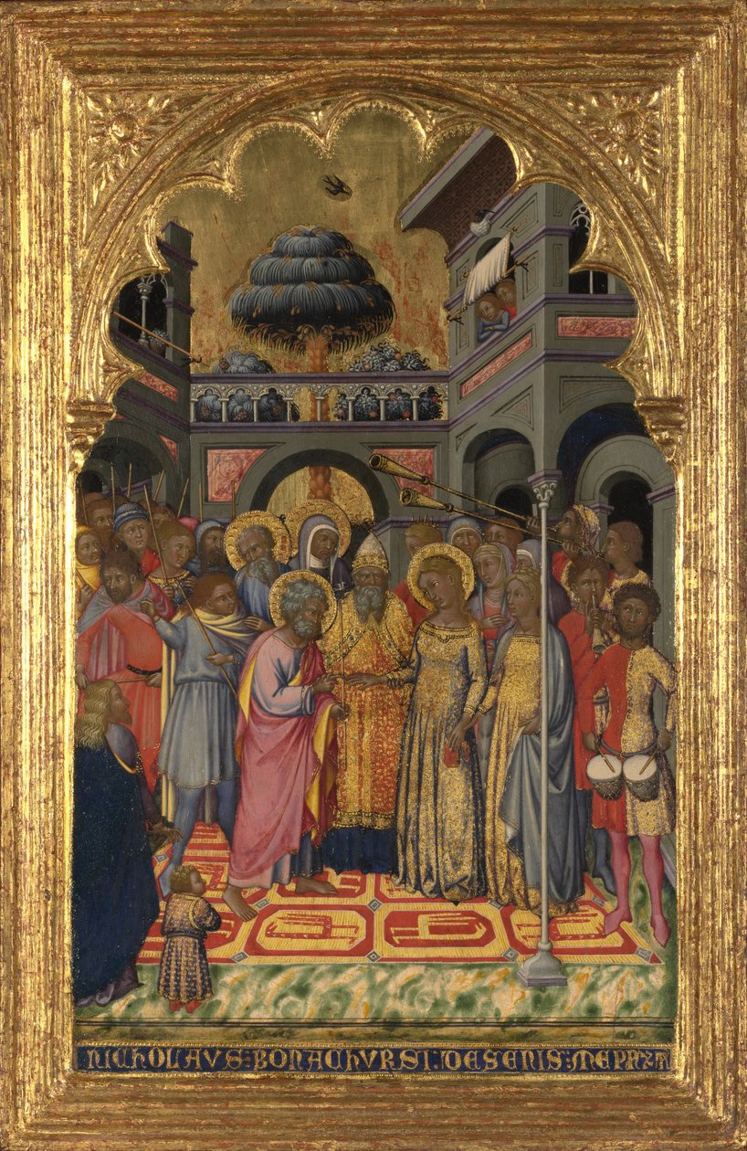 Het huwelijk van de Maagd door Niccolo di Buonaccorso
