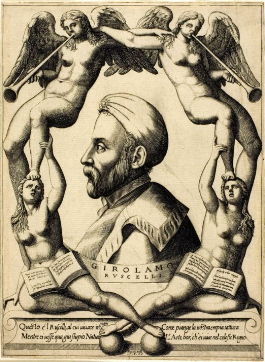 Portret van Girolamo Ruscelli door Niccolò Nelli