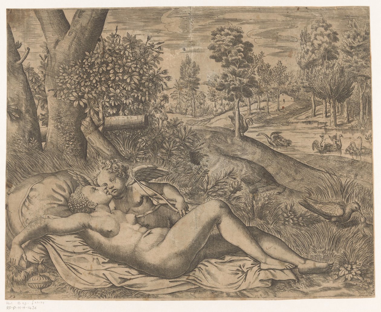 Venus en Amor door Niccolò Nelli