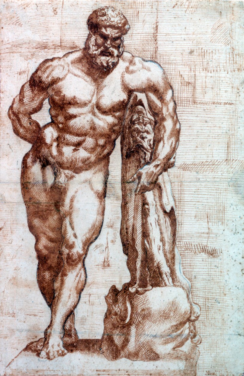 Hercules, 17e eeuw door Niccolò de Simone
