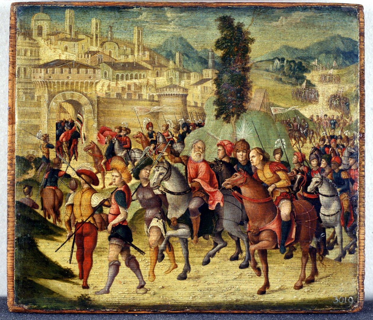 Scène uit de Romeinse geschiedenis door Niccolo the Younger Giolfino