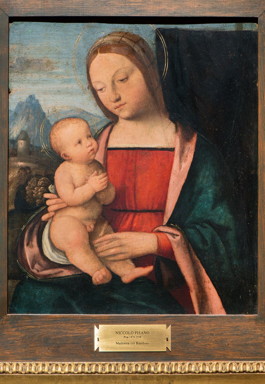 Madonna en Kind, 1510-1520 door Niccolò Pisano