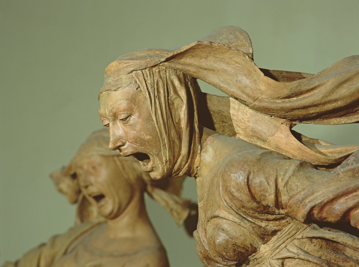 Maagd Maria, uit de Rouw (terracotta) door Niccolo dell Arca