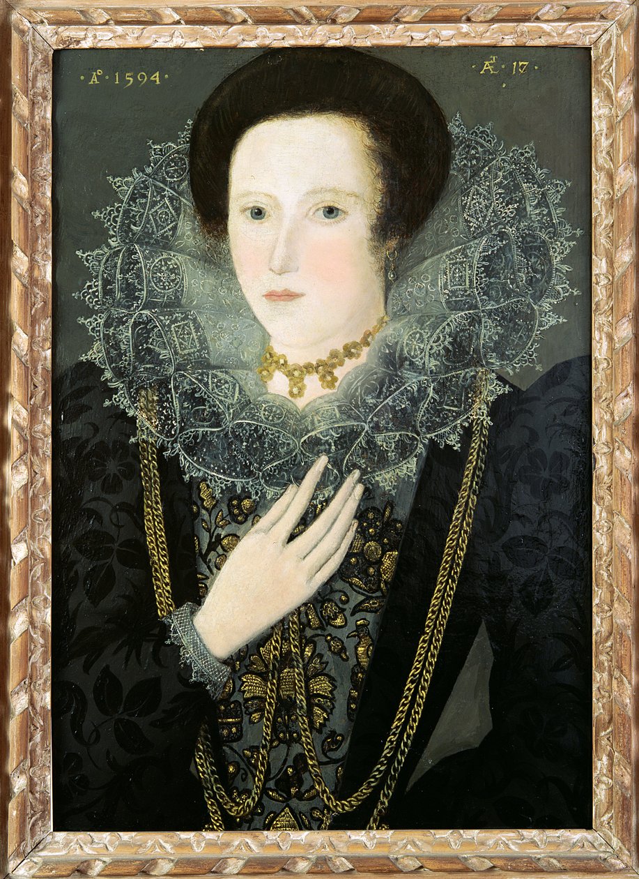 Dorothy Huddelston (geboren Dormer), 1594 door Nicholas Hilliard