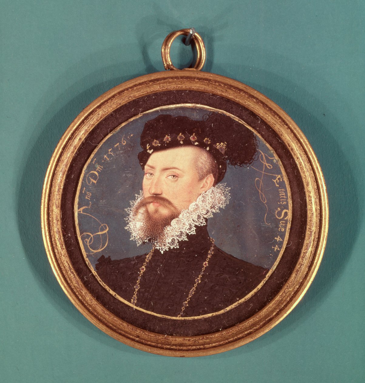 Robert Dudley, Graaf van Leicester (ca. 1532-88) 1576 door Nicholas Hilliard