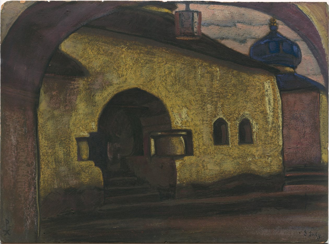Pskov, 1922 door Nicholas Roerich