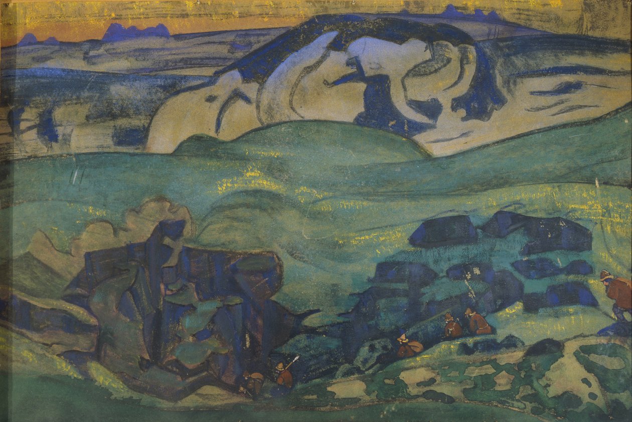 Tchud-stam ondergronds gegaan door Nikolai Konstantinowitsch Roerich