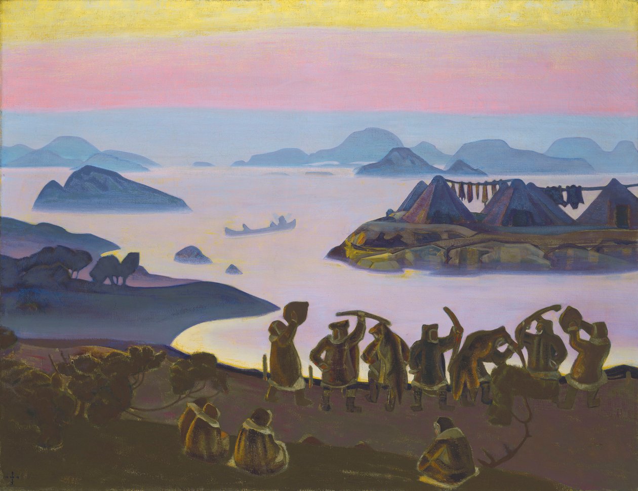 De Roep van de Zon, 1919 door Nicholas Roerich