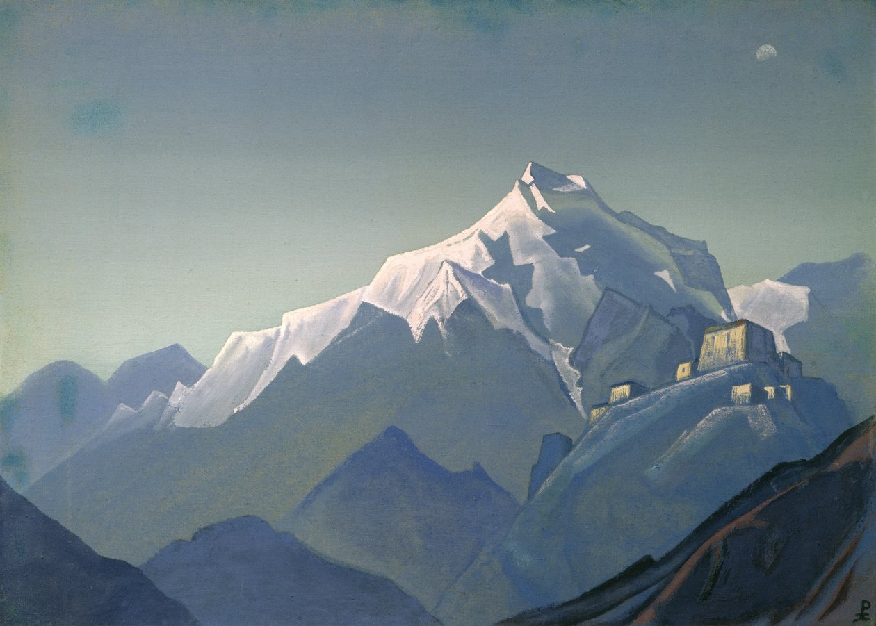 Tibet: Een Klooster, 1944 door Nicholas Roerich