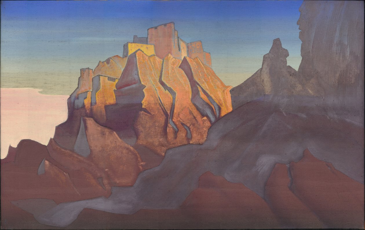Tibetaanse vesting door Nicholas Roerich