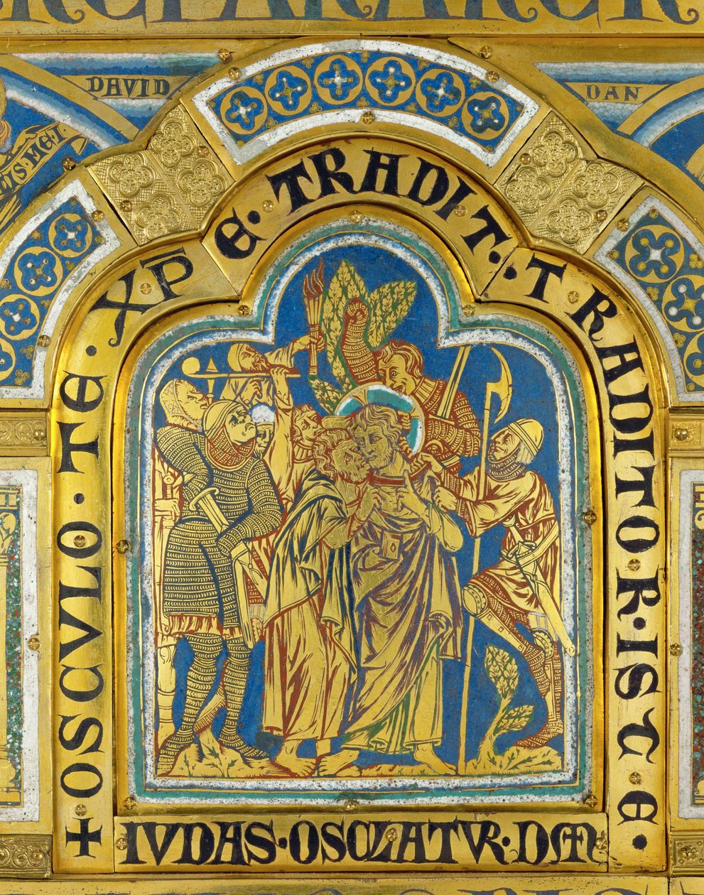 De kus van Judas, van het altaar van Verdun ... door Nicholas of Verdun