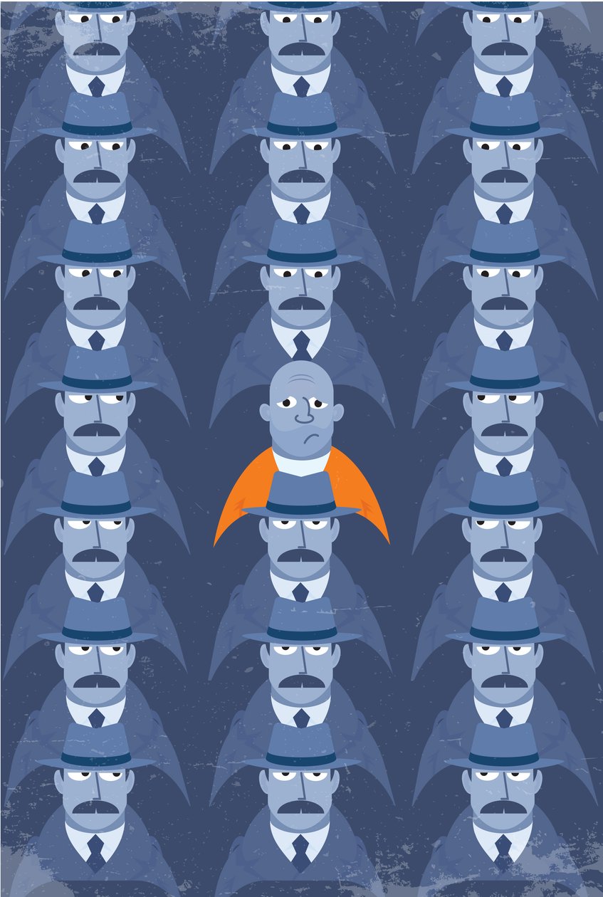 Kijken naar de detectives, 2015 (digitaal) door Nick Diggory