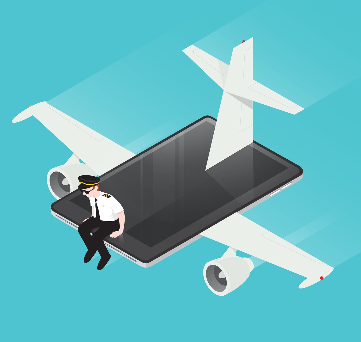 iPlane, 2016 (digitaal) door Nick Diggory