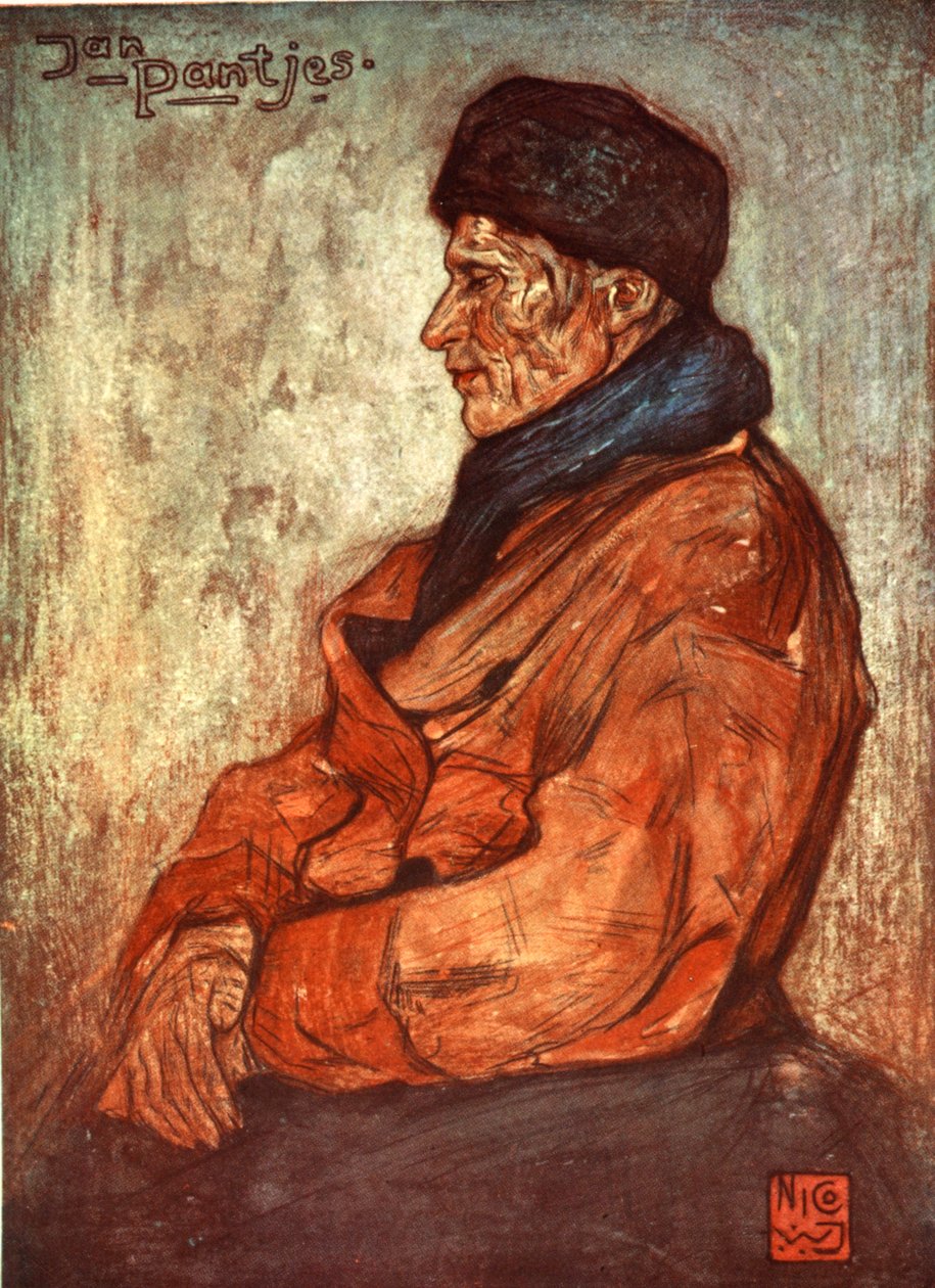 Een Oude Visser, 1904 door Nico Jungman
