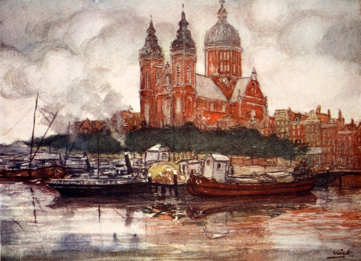 St. Nicolaaskerk, Amsterdam, 1904 door Nico Jungman