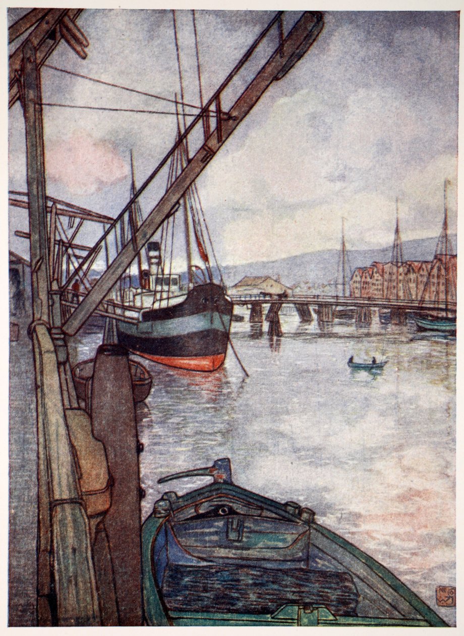 Trondhjem, 1905 door Nico Jungman