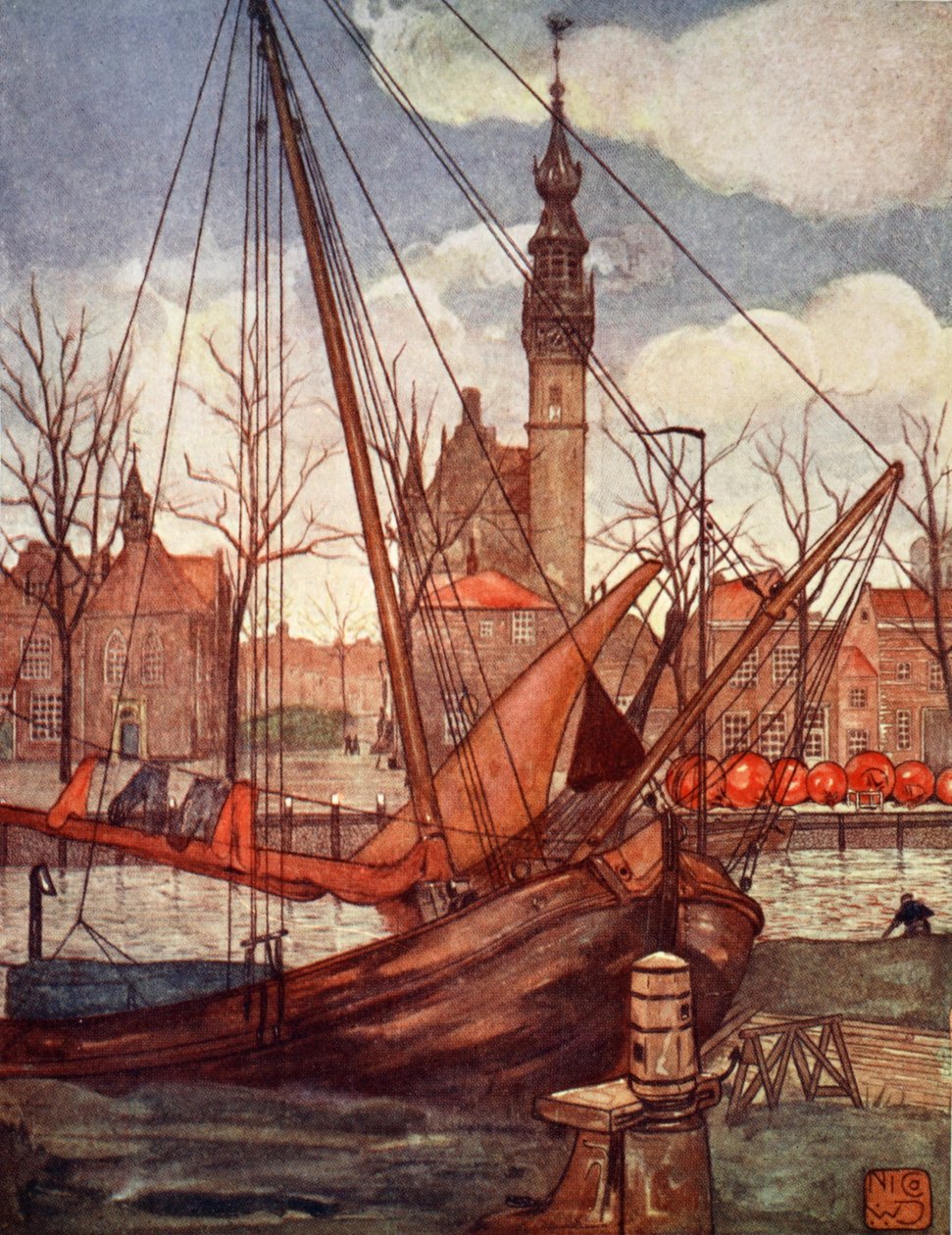 Veere, 1904 door Nico Jungman