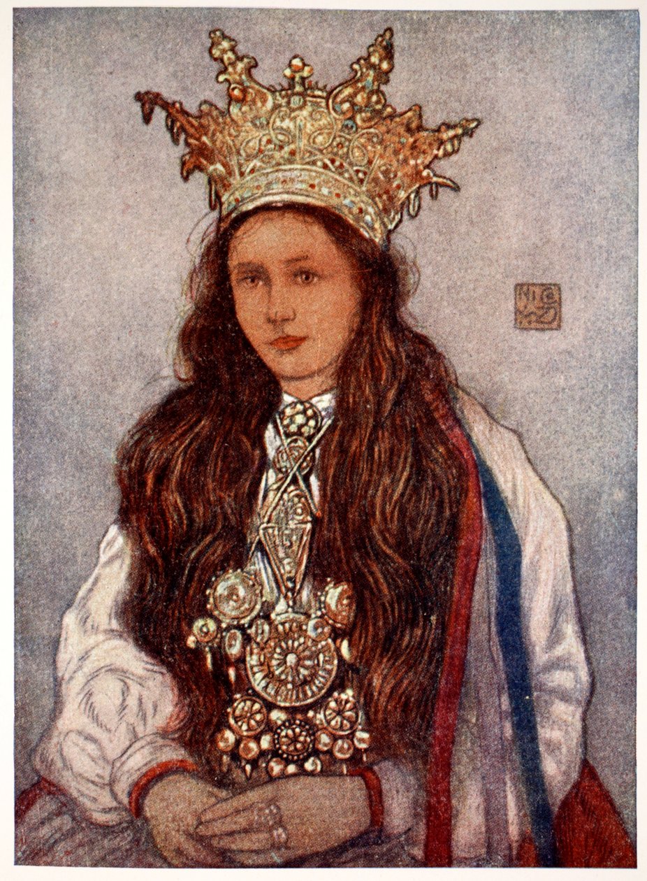 Een Hardanger bruid, 1905 door Nico Jungman