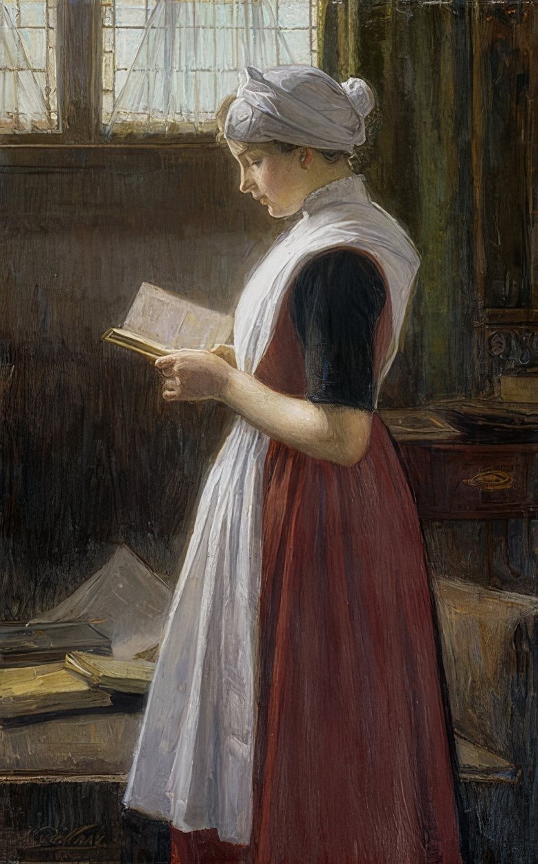 Amsterdams weeskind. Omstreeks 1890-1910 door Nicolaas van der Waay