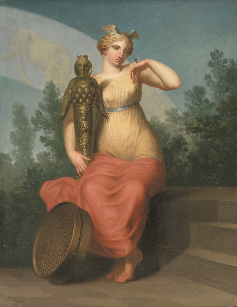 Filosofie. Allegorische figuur. door Nicolai Abildgaard