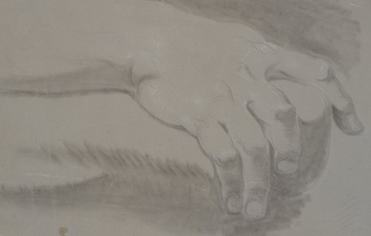 Studie van een hand door Nicolai Abildgaard