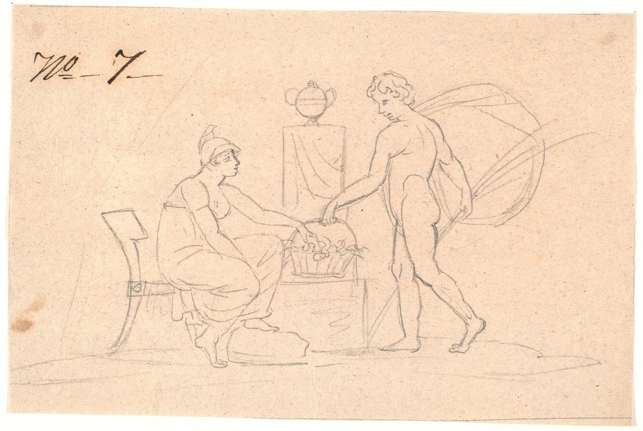 Twee figuren door Nicolai Abildgaard