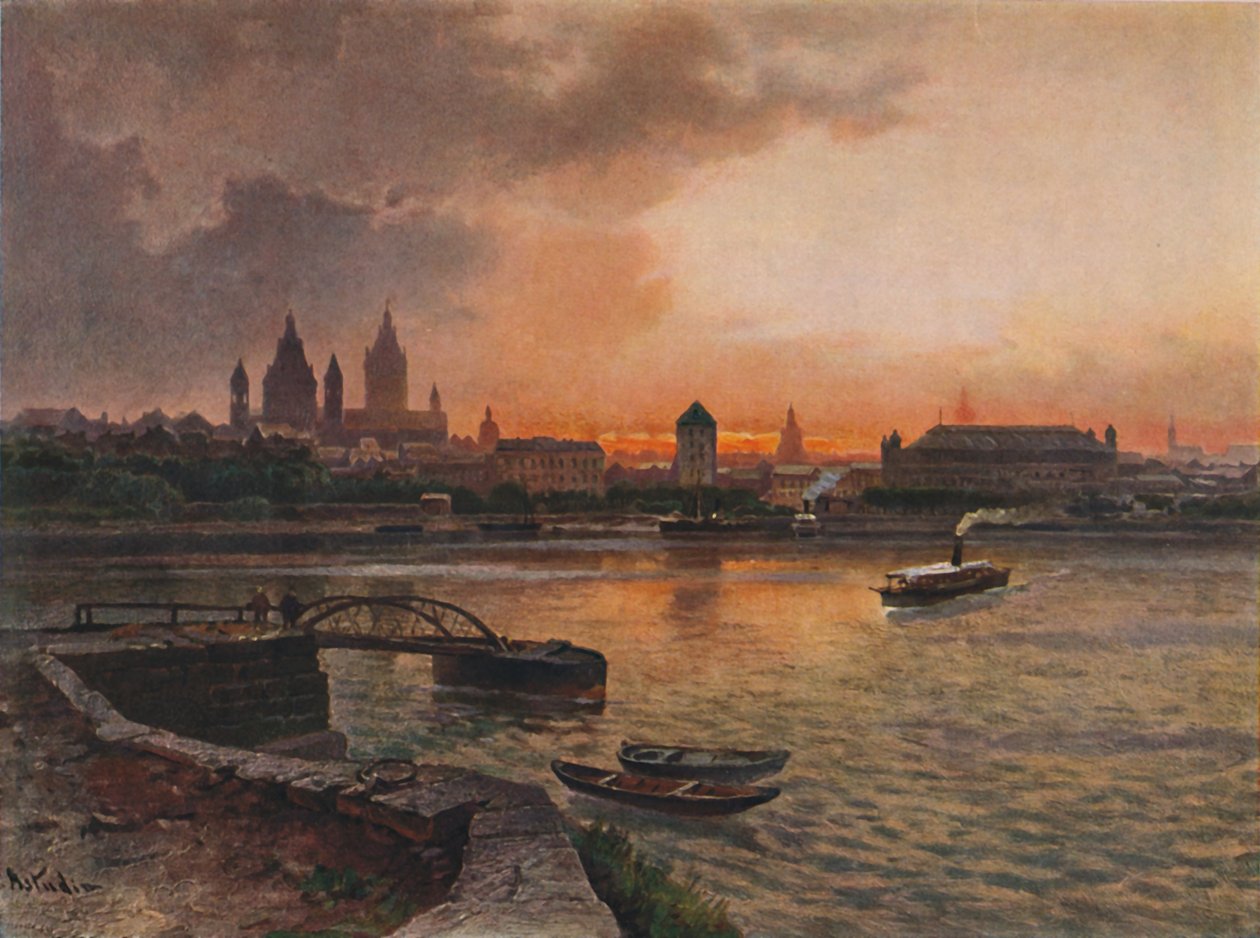 Mainz, 1923 door Nicolai Astudin