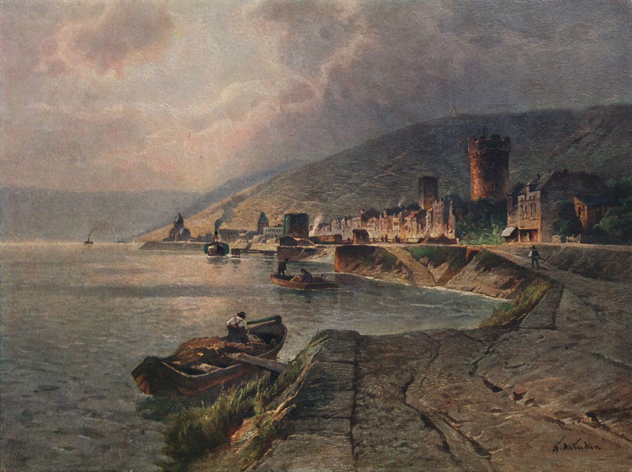 Rüdesheim, 1923 door Nicolai Astudin