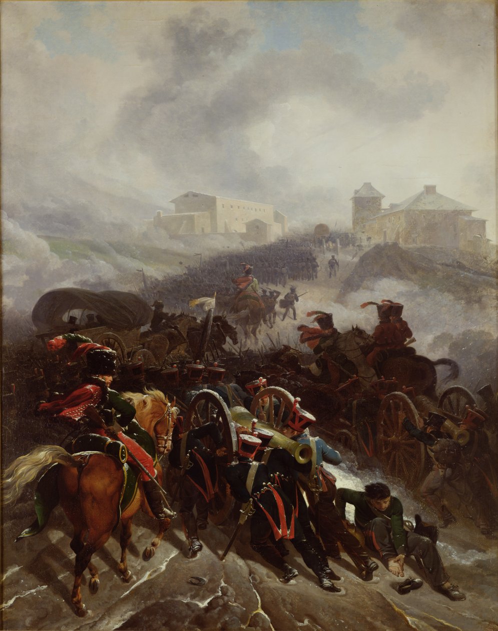Het Franse leger steekt de Sierra de Guadarrama over, Spanje, december 1808, 1812 door Nicolas Antoine Taunay