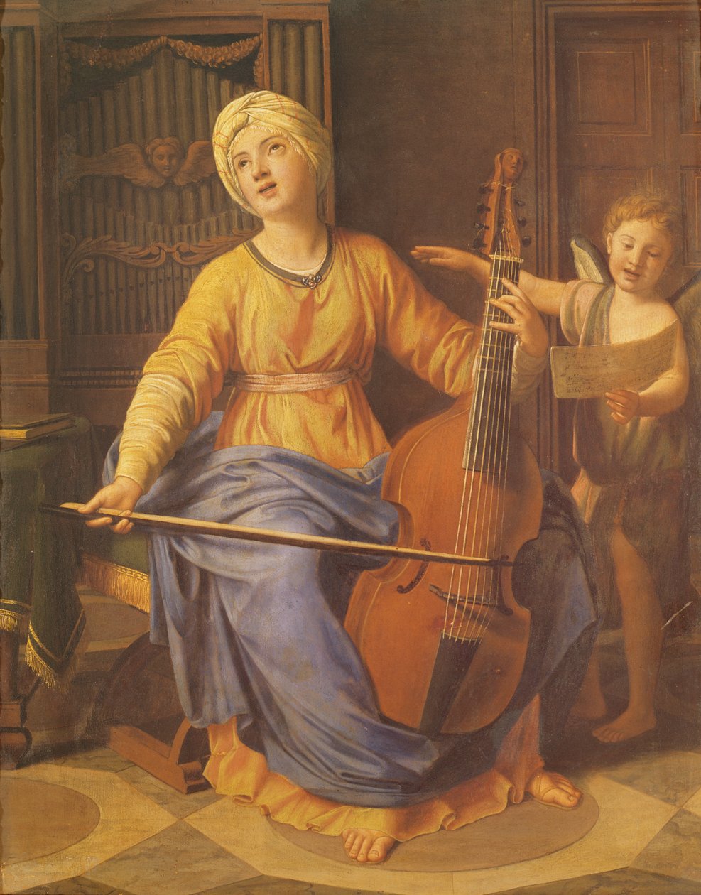 St. Cecilia door Nicolas Colombel