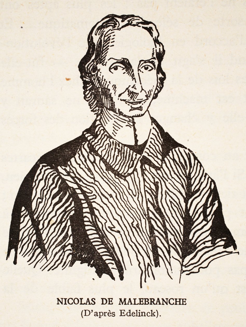 Nicholas de Malebranche door Nicolas Etienne Edelinck