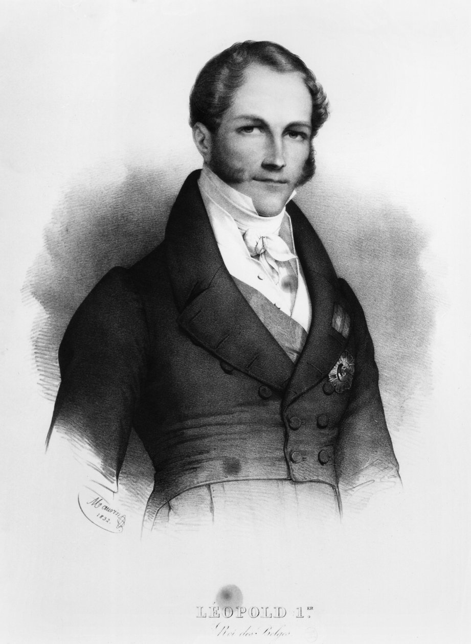 Portret van Leopold I (1790-1865) van Saksen-Coburg-Gotha, 1832 door Nicolas Eustache Maurin