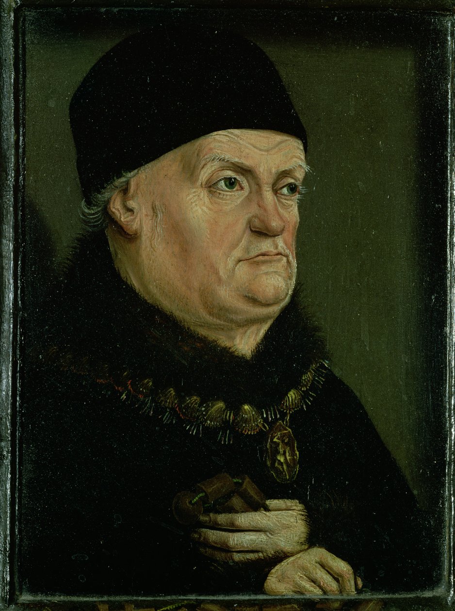 Het Matheron-diptiek: portret van René I de 