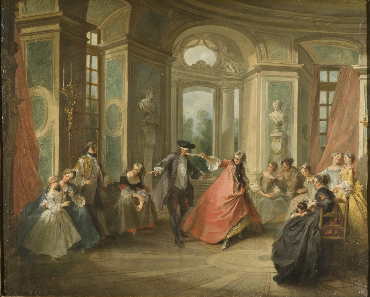 Blindemannetje door Nicolas Lancret