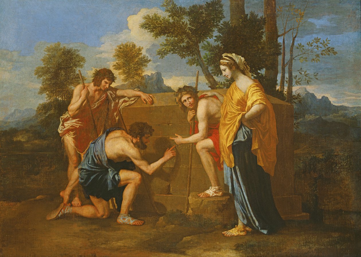 Arcadische Herders door Nicolas Poussin