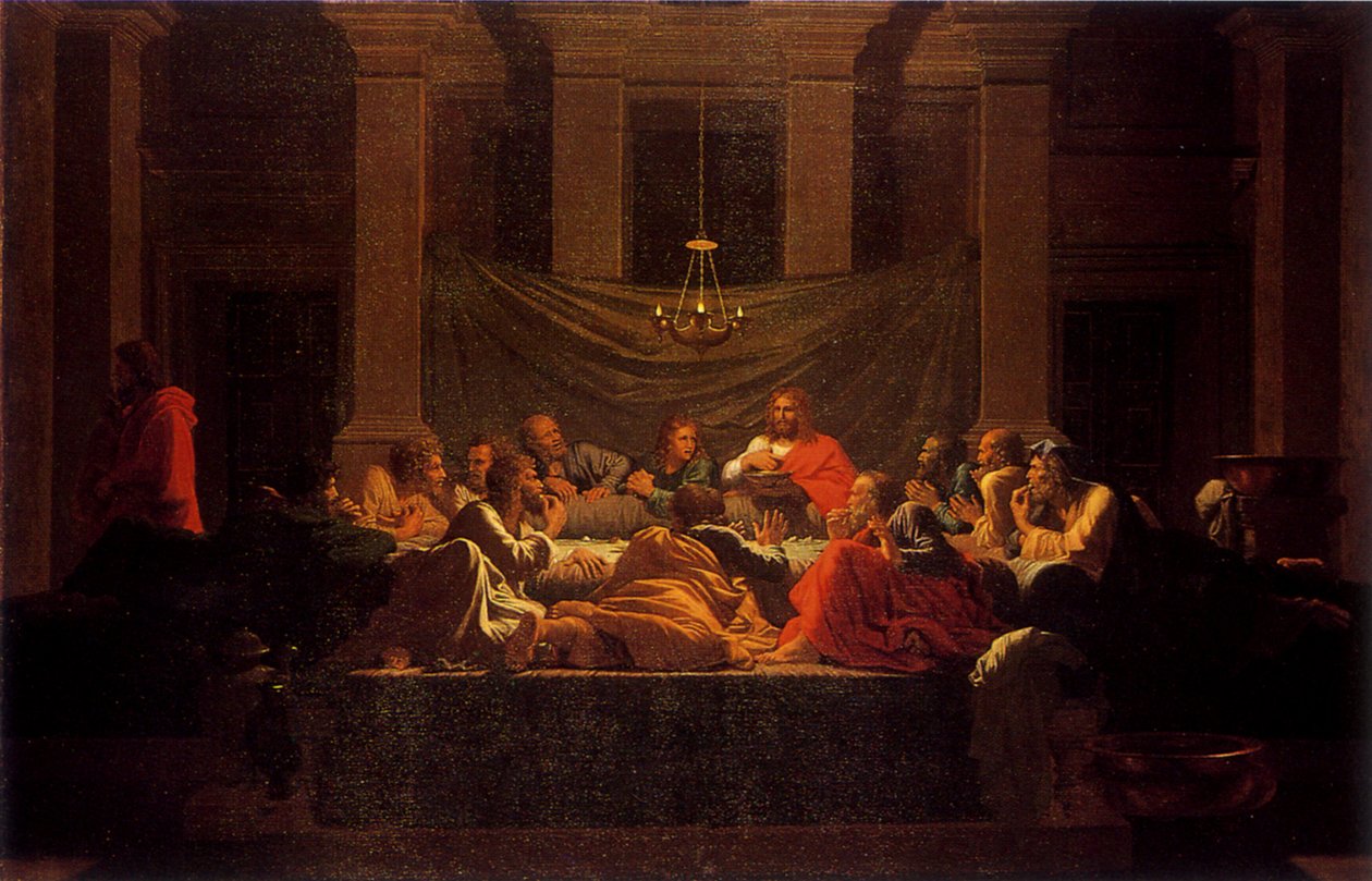 Heilige Eucharistie II door Nicolas Poussin