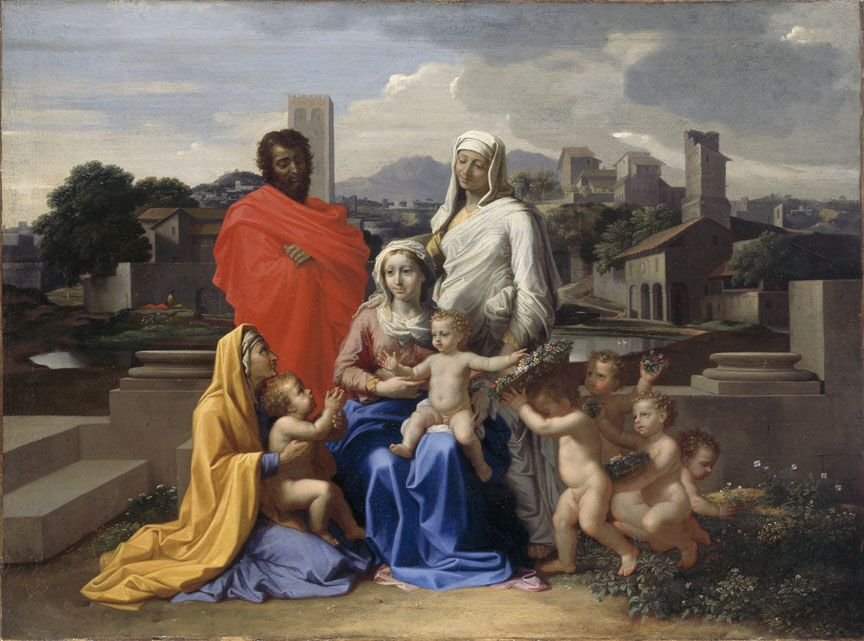 Heilige Familie door Nicolas Poussin
