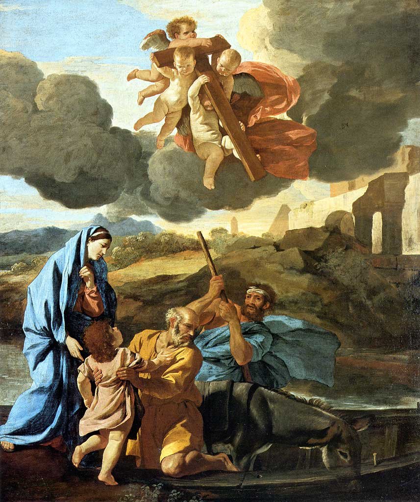 De terugkeer uit Egypte door Nicolas Poussin
