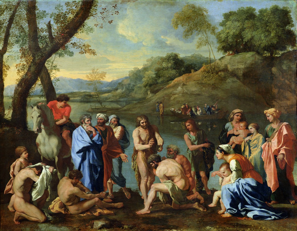 St. Johannes Doopt de Mensen, c.1636-7 door Nicolas Poussin