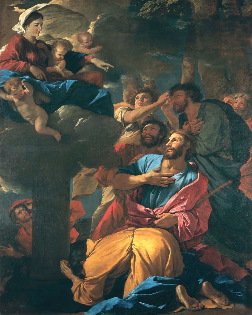 De Verschijning van de Maagd aan St. Jacobus de Meerdere, ca. 1629-30 door Nicolas Poussin