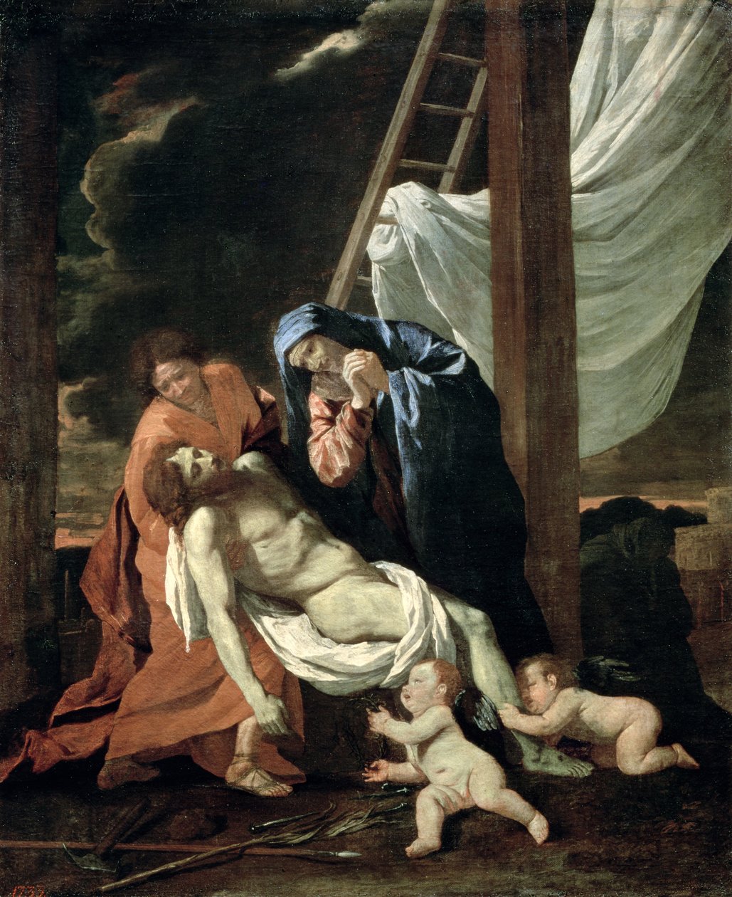 De Kruisafneming, c.1630 door Nicolas Poussin