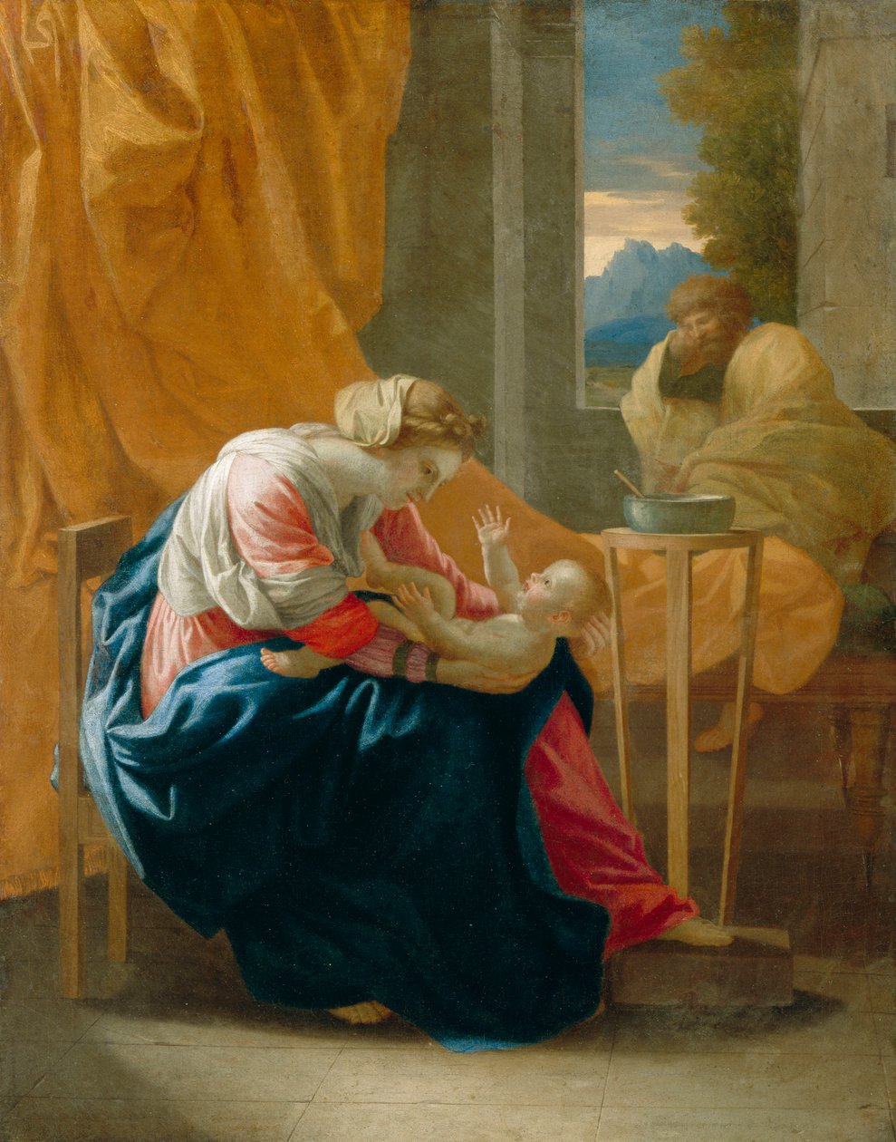 De Heilige Familie, 1641 door Nicolas Poussin