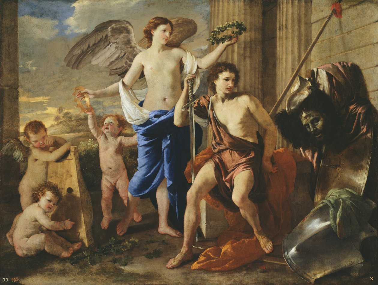 De triomf van David, ca. 1630 door Nicolas Poussin