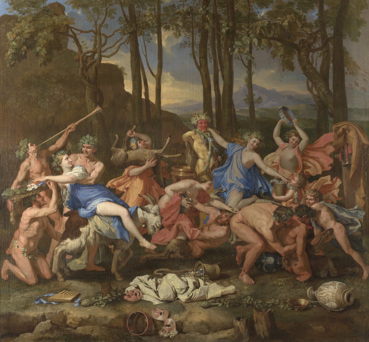 Triomf van Pan door Nicolas Poussin