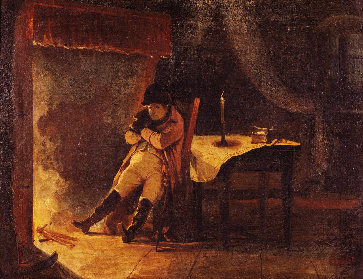 De avond van de slag bij Champaubert, 1814 door Nicolas Toussaint Charlet